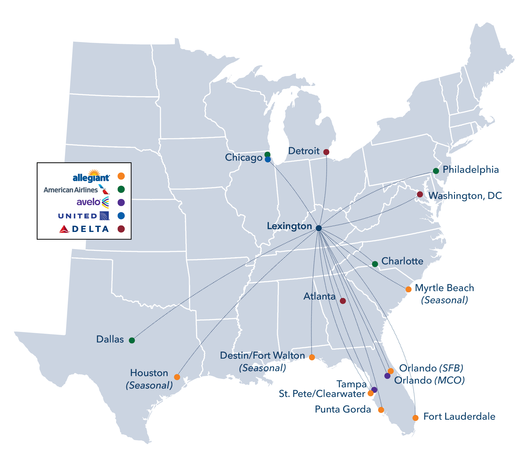 Delta Airlines Flight Times Map
